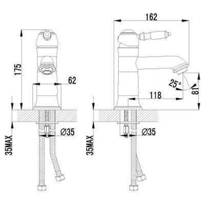Смеситель для раковины Lemark - Villa (LM4806B)