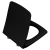 Metropole тонкое Сиденье Vitra микролифт, цвет матовый чёрный (122-083-009)