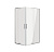 Душ.ограждение GR-1280R Forta (120*80*190) прямоугольник, двери распашные 1 место (GR-1280RFo)