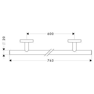 Полотенцедержатель Hansgrohe - Logis (40516000) Полотенцедержатель Hansgrohe - Logis (40516000)