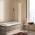 Berkel 48P01-80WHITE Стеклянная шторка на ванну (48P01-80W)