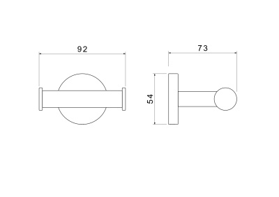 Крючок двойной AQUATEK ОБЕРОН (AQ4202CR)