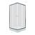 Душевое ограждение Тритон Вента-Хром 100х100, квадрат, низ. подд. (2места+сифонD90мм) (Щ0000049619)