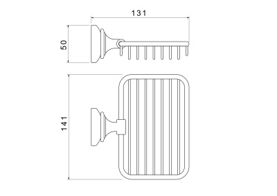 Мыльница решетка AQUATEK КЛАССИК (AQ4533CR) Мыльница решетка AQUATEK КЛАССИК (AQ4533CR)