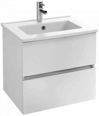 Тумба под раковину Jacob Delafon Tolbiac 60 см, 2 ящика, цвет белый лак (EB2381-J5)