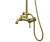 Комплект для ванной и душа Bronze de Luxe одноручковый, душ двойной цветок WINDSOR (10124DF)