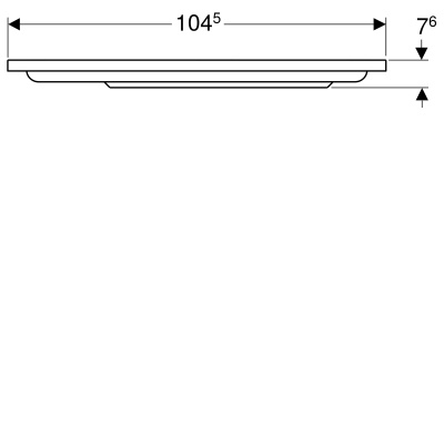 Душевой поддон угловой круглый, 90х90 см Geberit Renova (652210000)