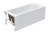 Акриловая ванна Roca Easy 180x80 прямоугольная белая (248618000)