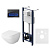 AM.PM Инст с клав Touchless Pro стекло, чёр с подв унит Inspire V2.0 FlashClean с сид м/л (IS450A38.50A1700)