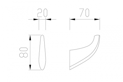 Крючок ABBER Nord хром (AA1550)
