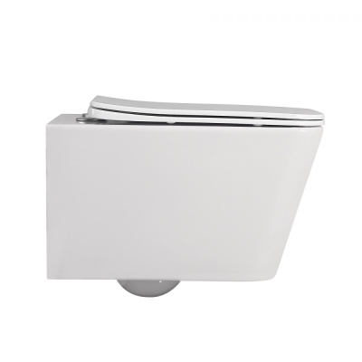 Унитаз ABBER Rechteck подвесной белый, безободковый (AC1201)