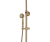 Комплект для ванной и душа Bronze de Luxe одноручковый короткий (10см) излив, лейка двойной цветок WINDSOR (10120DF)