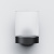 Стеклянный стакан с настенным держателем Am.Pm X-Joy черный (A85A34322)