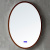 Зеркало для ванной ABBER Stein с подсветкой, коричневое (AS6610BR)
