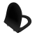 Sento тонкое дюропластовое Сиденье Vitra микролифт, цвет Матовый черный (120-083-009)