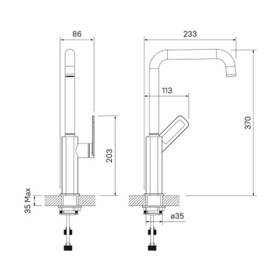 Смеситель для кухни, Slide, IDDIS (SLIBG00i05) Смеситель для кухни, Slide, IDDIS (SLIBG00i05)