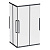 Душевое ограждение Am.Pm Func Square Slide 120х90, черный, прозрачное (W84G-403-12090-BТ)