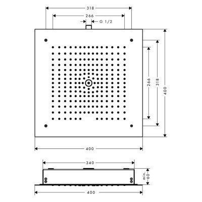 Верхний душ Hansgrohe - Raindance E (26252000)