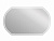 Зеркало прямоугольное LED 090 design 100x60 с подсветкой (KN-LU-LED090*100-d-Os)