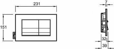 Смывная клавиша Jacob Delafon глянцевая белая (E20858-00)