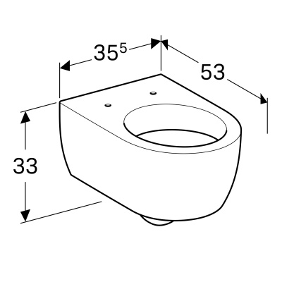 Унитаз подвесной Geberit iCon (204000000)