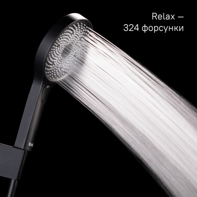 Лейка для душа, черная, SpaHome, IDDIS (SPA3F0Bi18)