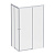 Душевое ограждение Am.Pm X-Joy Square Slide 120х80, мат хром, прозрачное (W94G-403-12080-MТ)