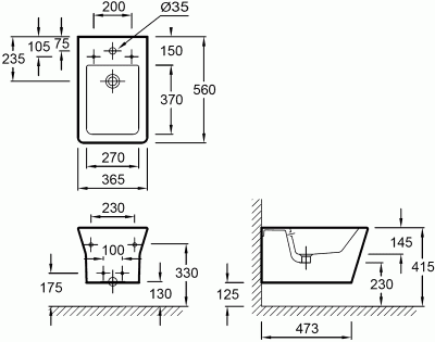 Биде подвесное JACOB DELAFON - Reve (E4812-00)