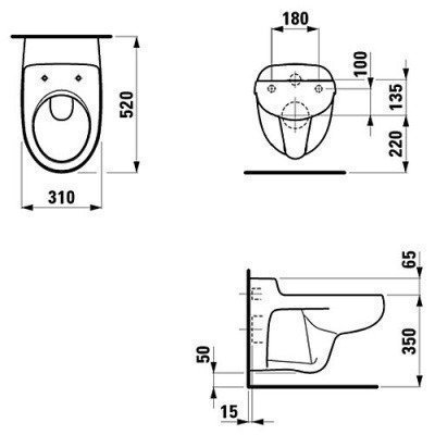 Детский подвесной унитаз Laufen - Florakids (8.2003.1.000.000.1)