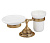 Стакан и мыльница настольные CEZARES, золото (APHRODITE-STTP-03/24)
