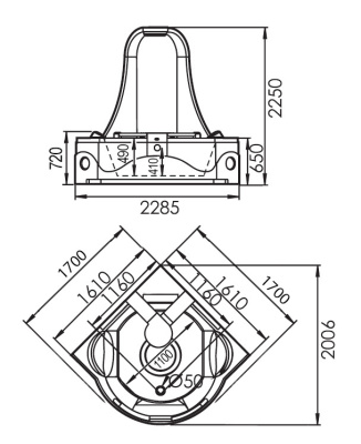 Акриловая ванна Gemy (G9070 K)