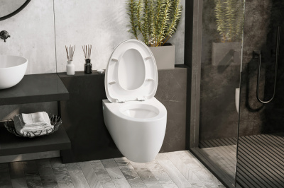 Унитаз ABBER Bequem подвесной белый с импульсным смывом (AC1107P)