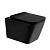 Унитаз ABBER Rechteck подвесной черный матовый, безободковый (AC1200MB)