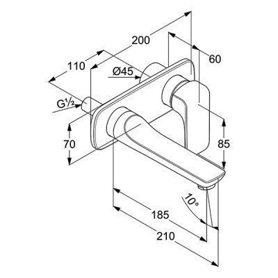 Смеситель для раковины  Kludi  -  AMEO (412440575)