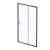 AM.PM Gem Solo Дверь душевая 120х195, стекло прозрачное, профиль черный матовый (W90G-120-1-195BT)