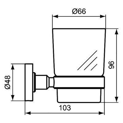 Стакан с держателем Ideal Standard - IOM (A9121AA)