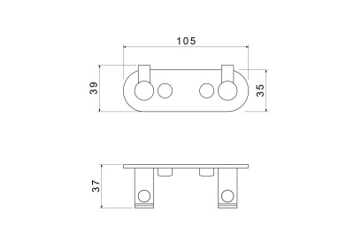 Крючок двойной AQUATEK ЕВРОПА (AQ4102CR) Крючок двойной AQUATEK ЕВРОПА (AQ4102CR)