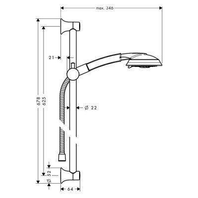 Душевой гарнитур Hansgrohe - Raindance Classic (27843090)
