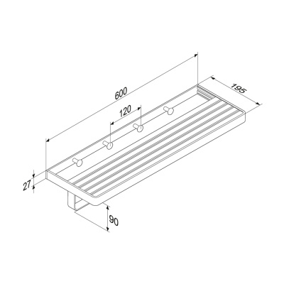 Damixa Jupiter Полка для полотенец (DA7737700)