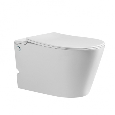 Унитаз ABBER Bequem подвесной белый с импульсным смывом (AC1106P)