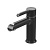 Смеситель для раковины Grossman Alba 510.K35.06.100/210 хром с черным (510.K35.06.100/210)
