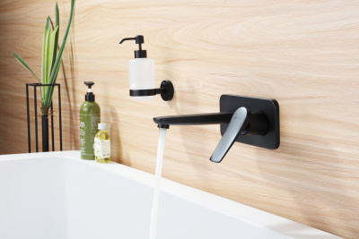 Смеситель Lemark Bronx для раковины, встраиваемый (LM3726BL)