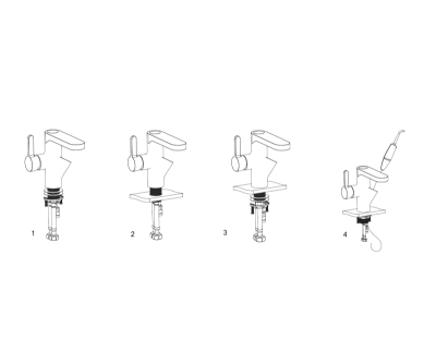 Смеситель с ирригатором (хром) (10188)