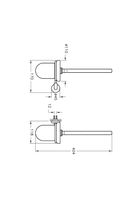 Держатель ёршика Vitra Minimax, глянцевый хром (A44790)