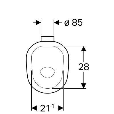 Унитаз напольный для детей Geberit Bambini (211650000)