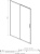 Душевая дверь Aquatek двухэлементная, раздвижная1200x2000 профиль хром, стекло прозрачное (AQ ARI RA 12020CH)