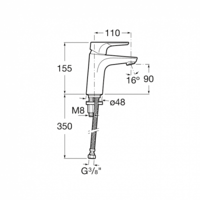 Смеситель для раковины Roca - Atlas (5A3290C0M)