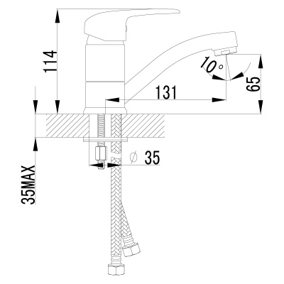 Смеситель Lemark Pramen для раковины (LM3307C)