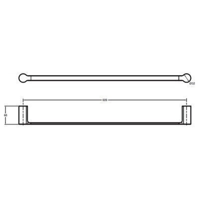 Полотенцедержатель Jacob Delafon - SINGULIER (15205D-CP)