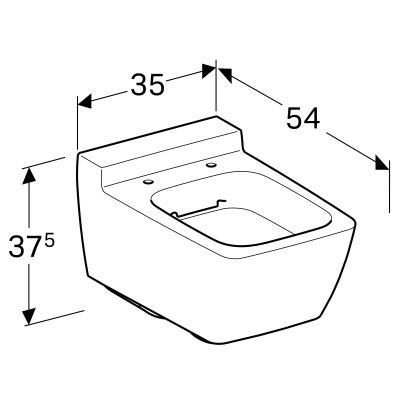 Унитаз подвесной безободковый Geberit Xeno² (500.500.01.1)